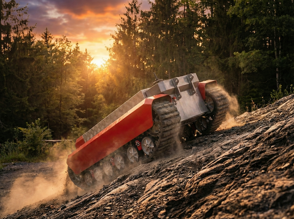 EVRAN-X — all-electric tracked crawler by Fischer Factory